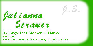 julianna stramer business card